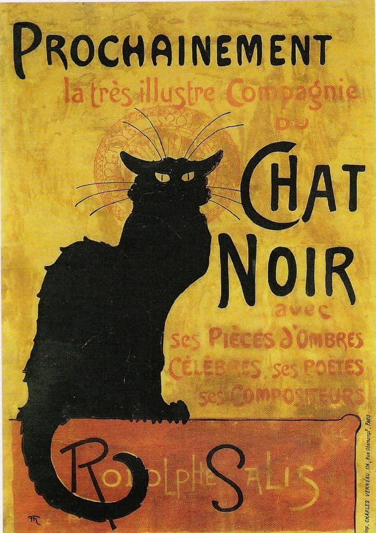 Peinture guidée : Steinlen - Le chat noir