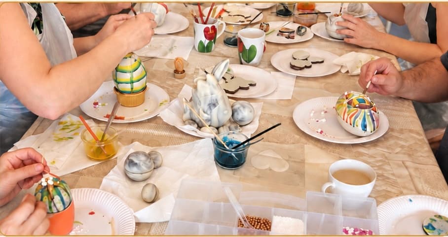 Atelier créatif de peinture sur chocolat sur le thème des Fêtes de fin d’année