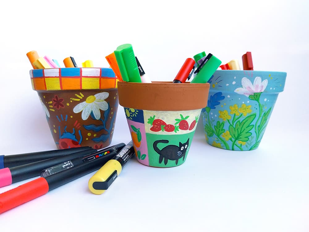 Atelier déco sur pots !