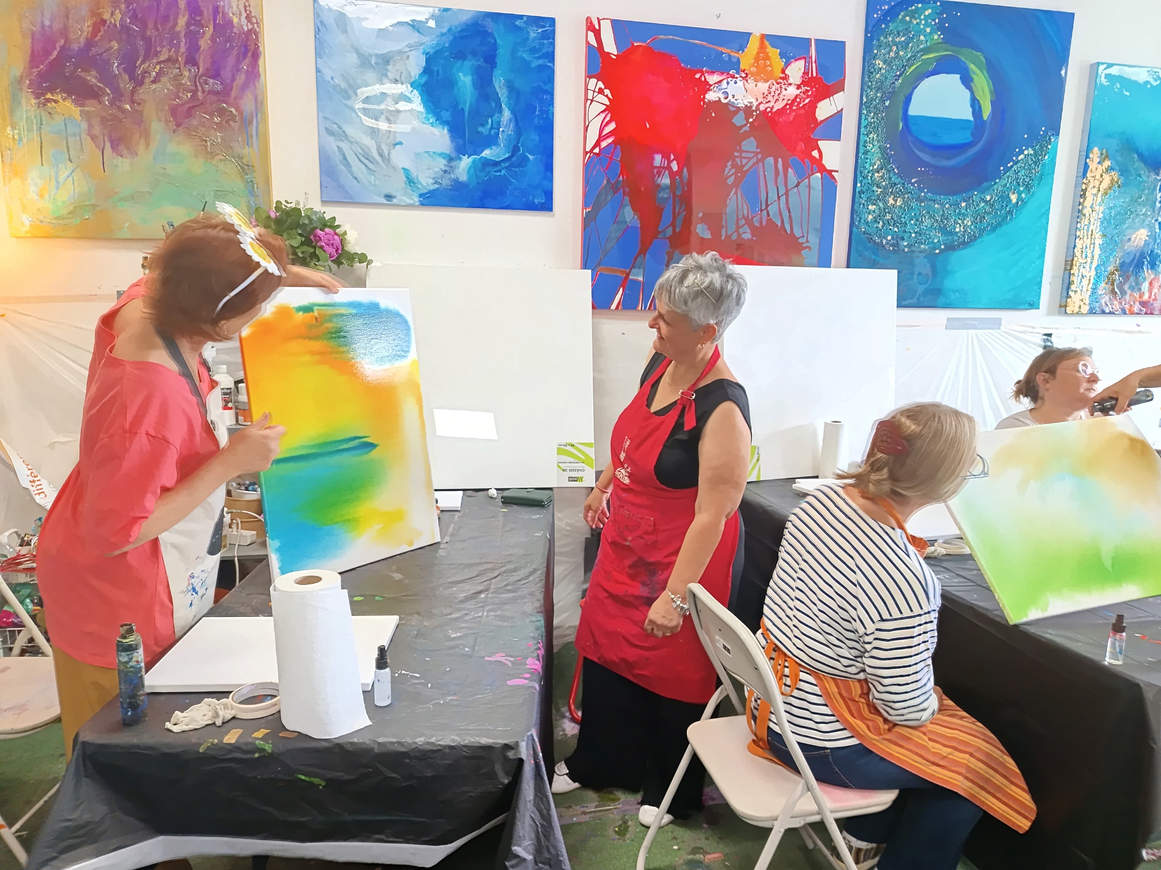 1 cours de peinture intuitive de 4h