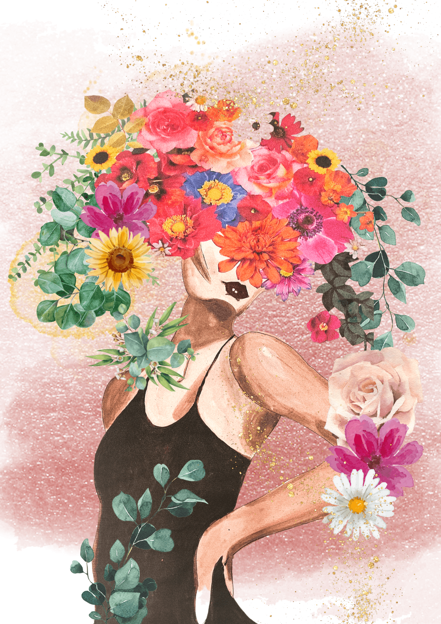 ATELIER PORTRAIT FLORAL - réservation de groupe 4 à 8 personnes (ÉVÉNEMENT - ANNIVERSAIRES - EVJF (TOUS ÂGES))